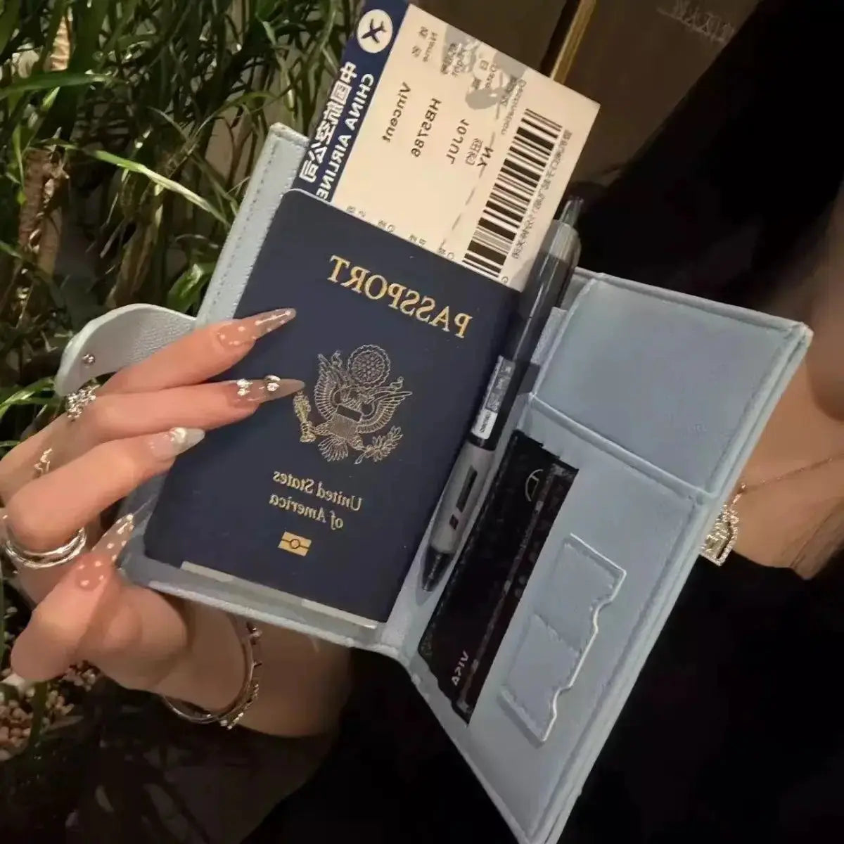Hello Kitty Passport Holder Originality Delicate Fashion Convenient Document Storage Bag Leather High-capacity Passport Holder TravelTimesAwait