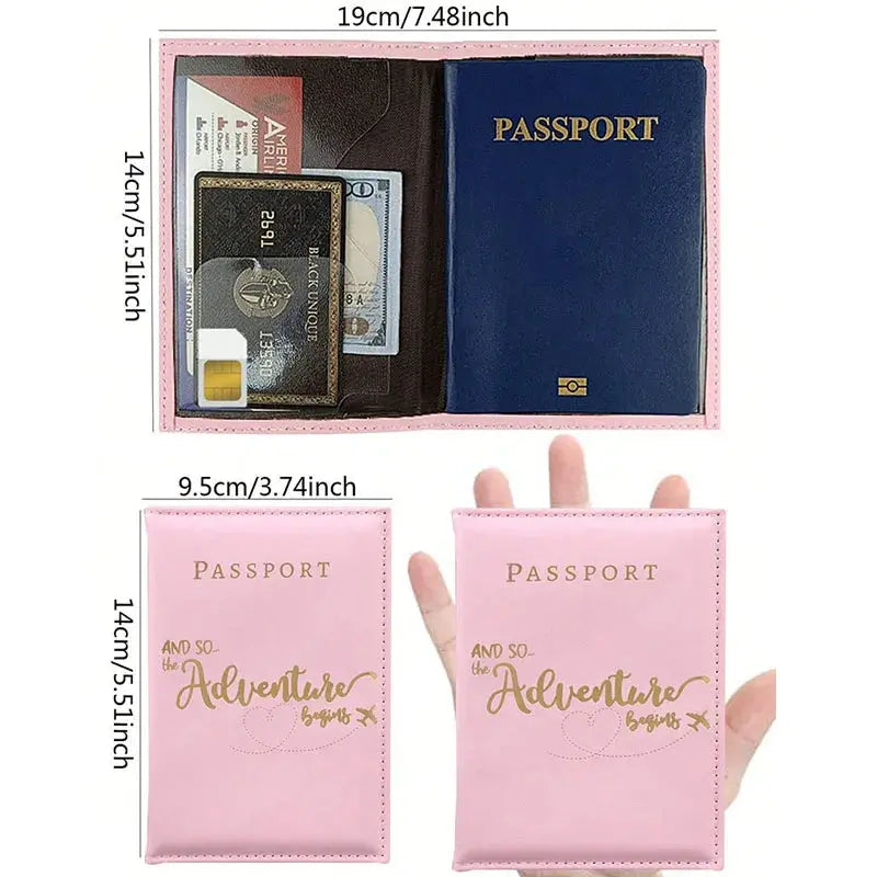 Passport Holder for Travel Personalized Passport Cover Wallet Case for Travel Accessories Passport Book Holders for Women/Men TravelTimesAwait