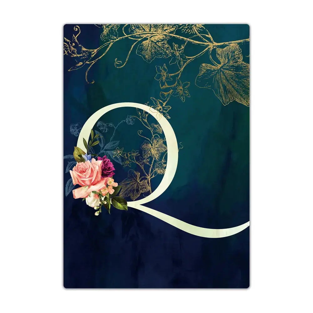 Passport Holder Travel Wallet Leather Passport Cover Cards Travel Wallet Document Organizer Case Flower Letter Name Pattern TravelTimesAwait