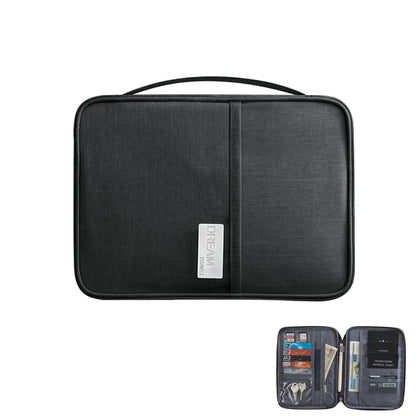 Travel Wallet Family Passport Holder Multi-pockets Waterproof Document Case Organizer Travel accessories Document Bag Cardholder TravelTimesAwait