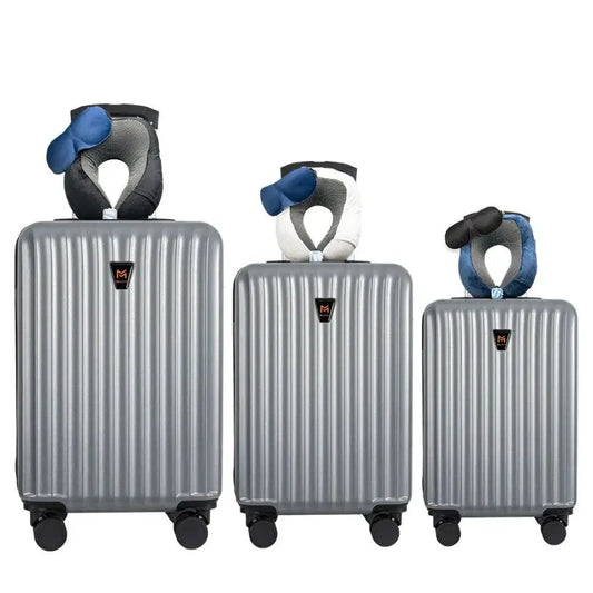 3pcs Luggage Set Lightweight Hard Shell Suitcase Set with Double Spinner Wheels Large Capacity Includes 3pc UShaped Travel Pill TravelTimesAwait