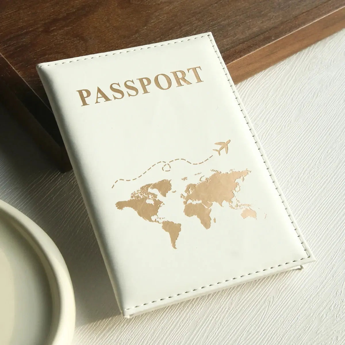 Slim Passport Holder Cove Map PU Passport Holder Travel Essential Cruise Must Have Passport Holders Portable for All Country TravelTimesAwait