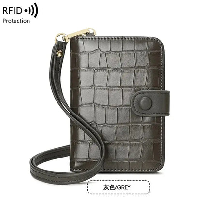 Passport Holder with Neck Lanyard Card Holders Travel Passport Cover RFID Blocking Passport Wallet for Men and Women TravelTimesAwait