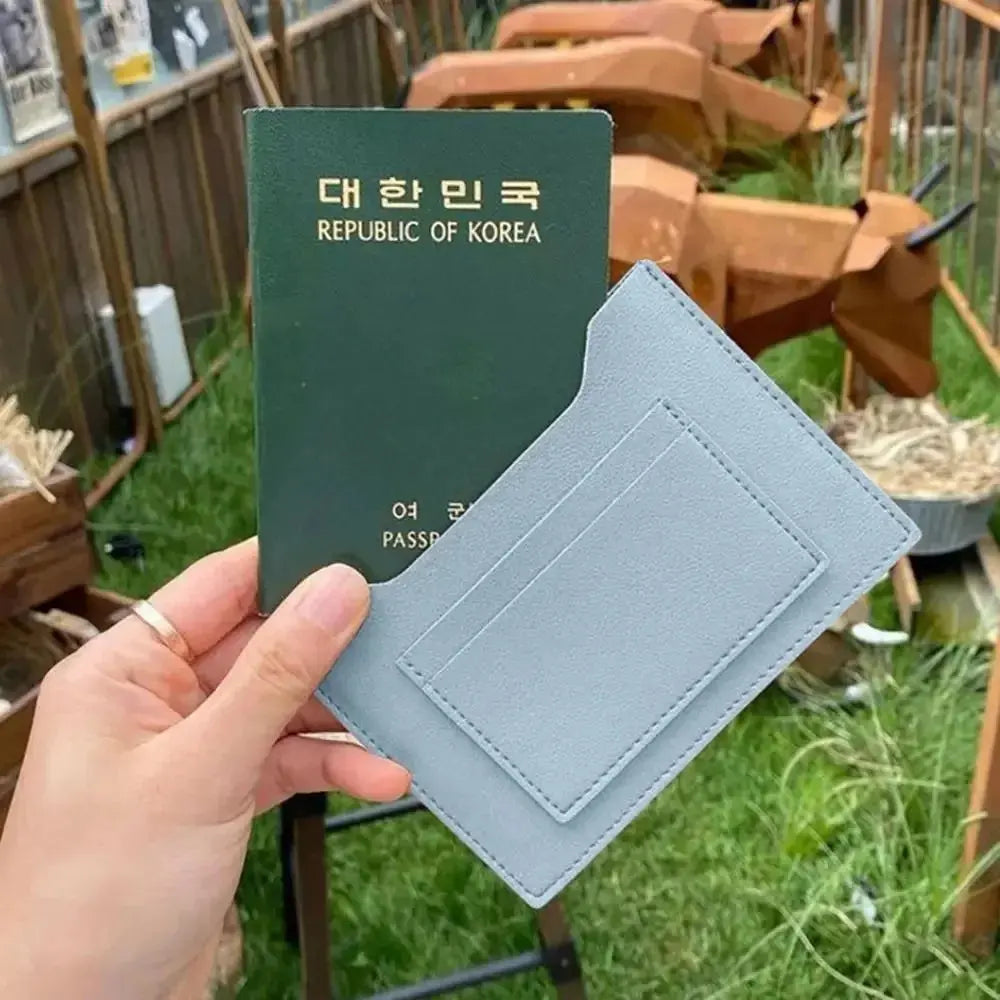 2025 Women Portable Multicolor Passport Cover Holder Case Multi-slots Waterproof Card Holder Men PU Leather Passport Bag Unisex TravelTimesAwait