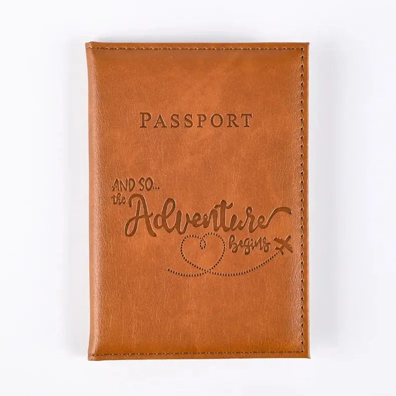 Passport Holder Wallet Cover Travel Essentials Pu Leather Card Case International Travel Accessories for Women/Men TravelTimesAwait