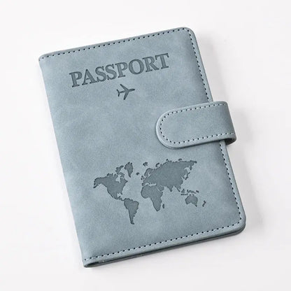 Passport Covers Women Men Letter Print Passport Holder Flight Ticket Clips ID Bank Credit Card Holder Passport Travel Organizer TravelTimesAwait