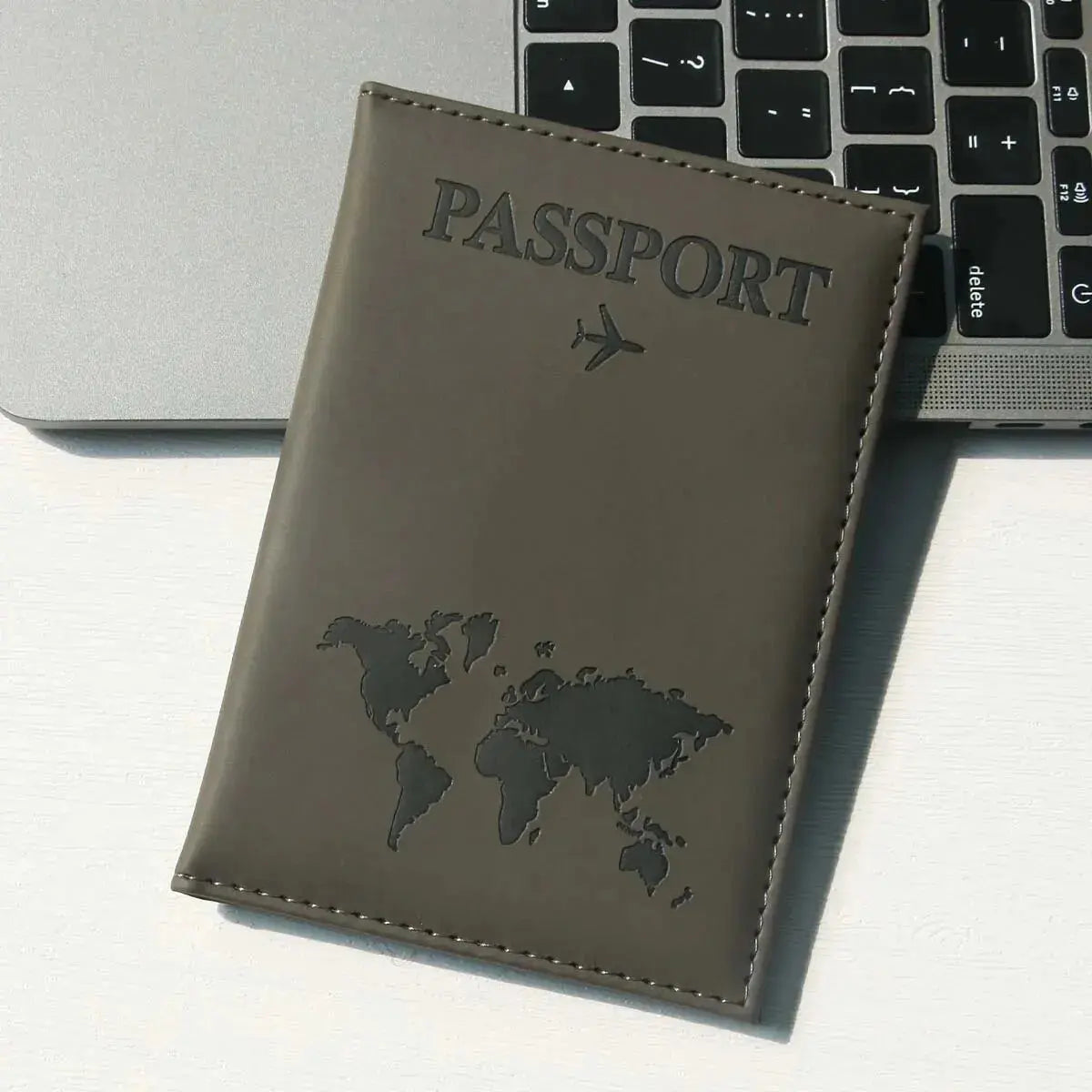 Passport Holder Map PU Passport Cover Travel Essential Cruise Must Have Passport Holders Slim and Portable for Travel TravelTimesAwait