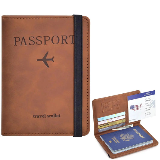 Passport Holder for Travel Essentials  Passport Wallet Cover Case for Travel  Accessories,Passport Book Holders for Women/Men TravelTimesAwait