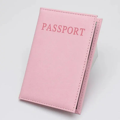 High Quality English PU Leather Passport Covers Document Cover Travel Passport Holder ID Card Passport Holder Travel Acceessory TravelTimesAwait