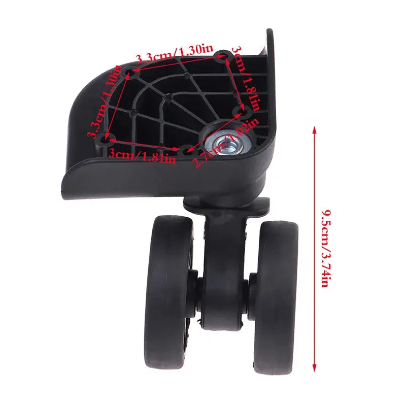2Pcs Luggage Suitcase Wheel Suitcase Repair Set Wear Resistant 360 Swivel Replacement Detachable TravelTimesAwait