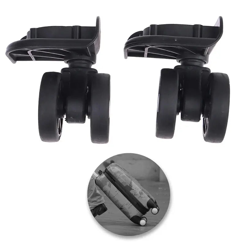 2Pcs Luggage Suitcase Wheel Suitcase Repair Set Wear Resistant 360 Swivel Replacement Detachable TravelTimesAwait