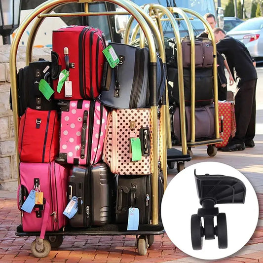 2Pcs Luggage Suitcase Wheel Suitcase Repair Set Wear Resistant 360 Swivel Replacement Detachable TravelTimesAwait