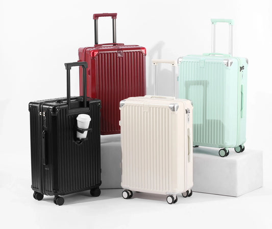 Carry On Luggage Lightweight Large Capacity Wide Handle ,Travel Suitcase Sets Spinner Wheels TravelTimesAwait