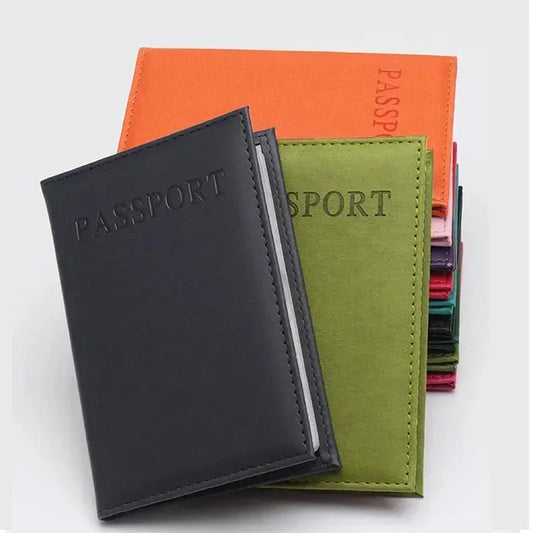 High Quality English PU Leather Passport Covers Document Cover Travel Passport Holder ID Card Passport Holder Travel Acceessory TravelTimesAwait