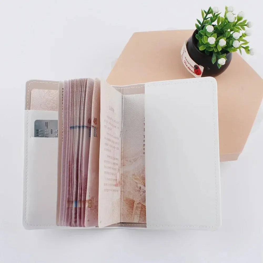 Airplane Icon Passport Bulgaria Travel Passport Holder PU Leather Card Holder Wallet Document Organizer Case Men Women TravelTimesAwait