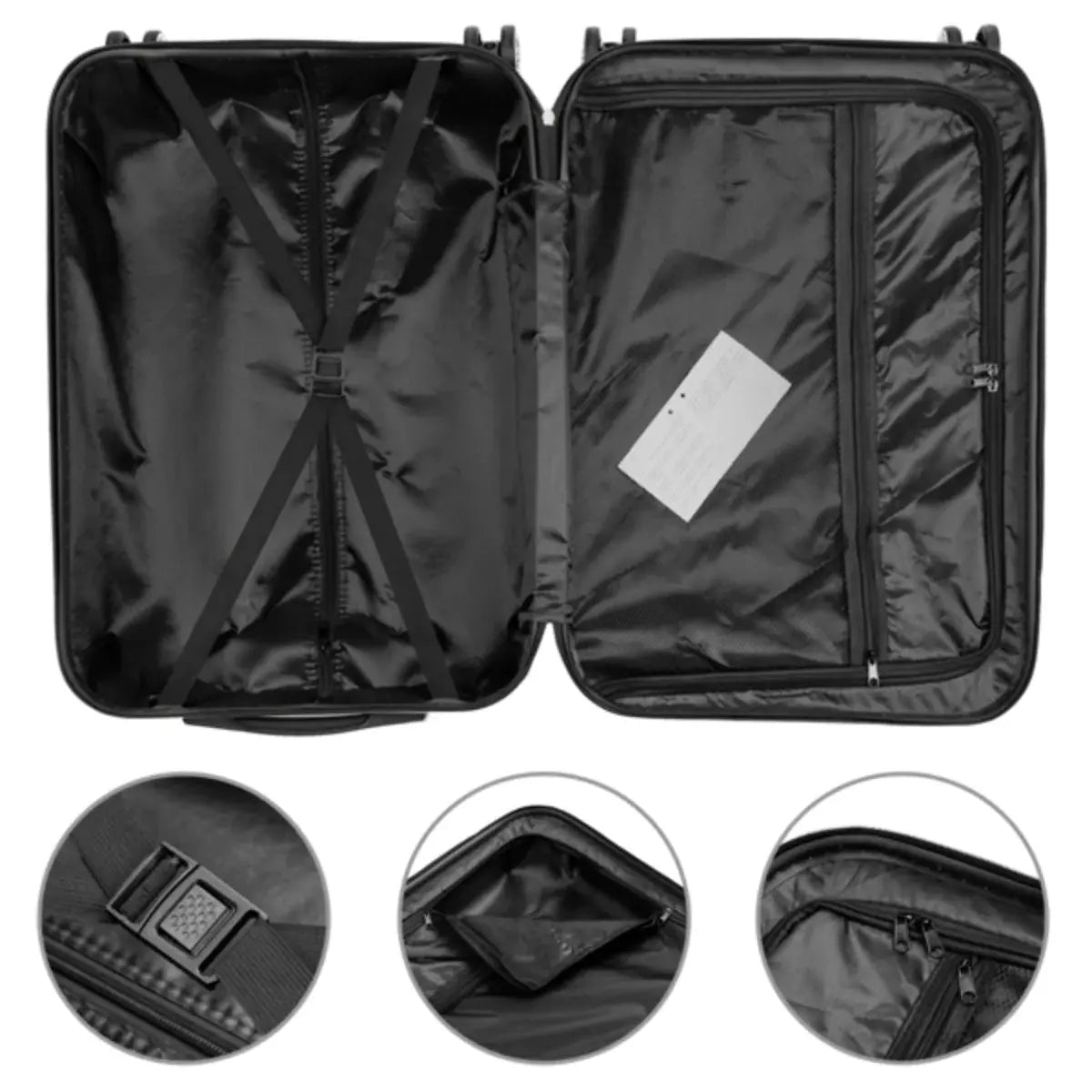 3-in-1 Multifunctional Large Capacity Traveling Storage Suitcase Luggage Set Dark Gray TravelTimesAwait