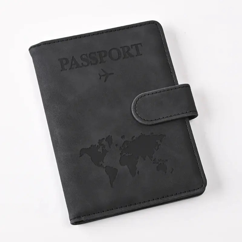 Passport Covers Women Men Letter Print Passport Holder Flight Ticket Clips ID Bank Credit Card Holder Passport Travel Organizer TravelTimesAwait