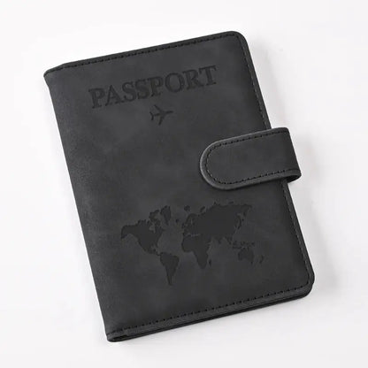 Passport Covers Women Men Letter Print Passport Holder Flight Ticket Clips ID Bank Credit Card Holder Passport Travel Organizer TravelTimesAwait