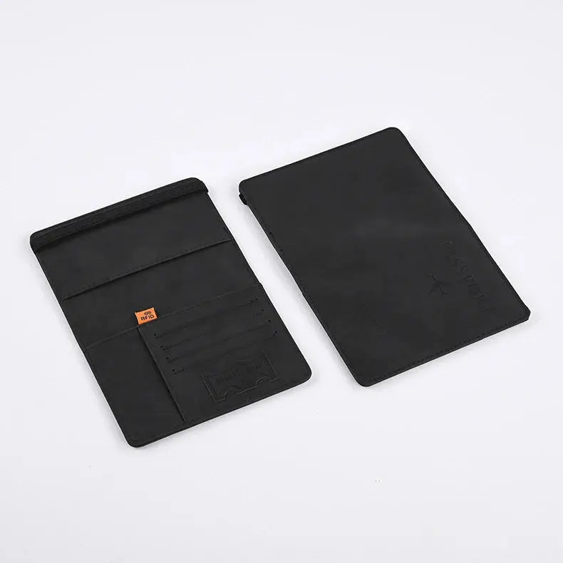 Men PU Leather Wallet Travel Passport Purse Card Male Travel Accessories Hand Carry Passport Business Cards Holder Wallet TravelTimesAwait