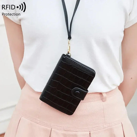 Passport Holder with Neck Lanyard Card Holders Travel Passport Cover RFID Blocking Passport Wallet for Men and Women TravelTimesAwait