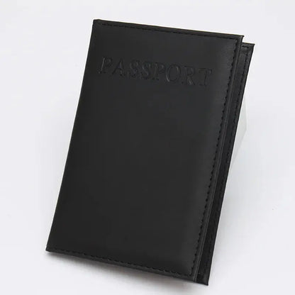 High Quality English PU Leather Passport Covers Document Cover Travel Passport Holder ID Card Passport Holder Travel Acceessory TravelTimesAwait