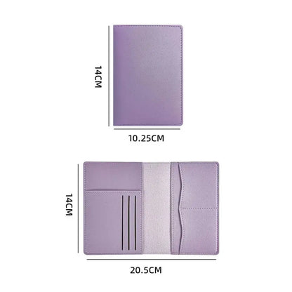 Travel PU Passport Cover High-capacity Multi-function Passport Bag Multiple Card Slots Travel Accessories TravelTimesAwait