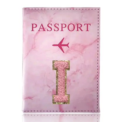 PU Passport Holder Pink Color Ticket Passport Covers Embroidery Label Series ID Credit Card Holder Cover Travel Accessorie TravelTimesAwait