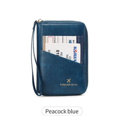 New retro passport bag for men and women RFID fashionablepassport cover multifunctionalPUleather passport clip travelaccessories TravelTimesAwait