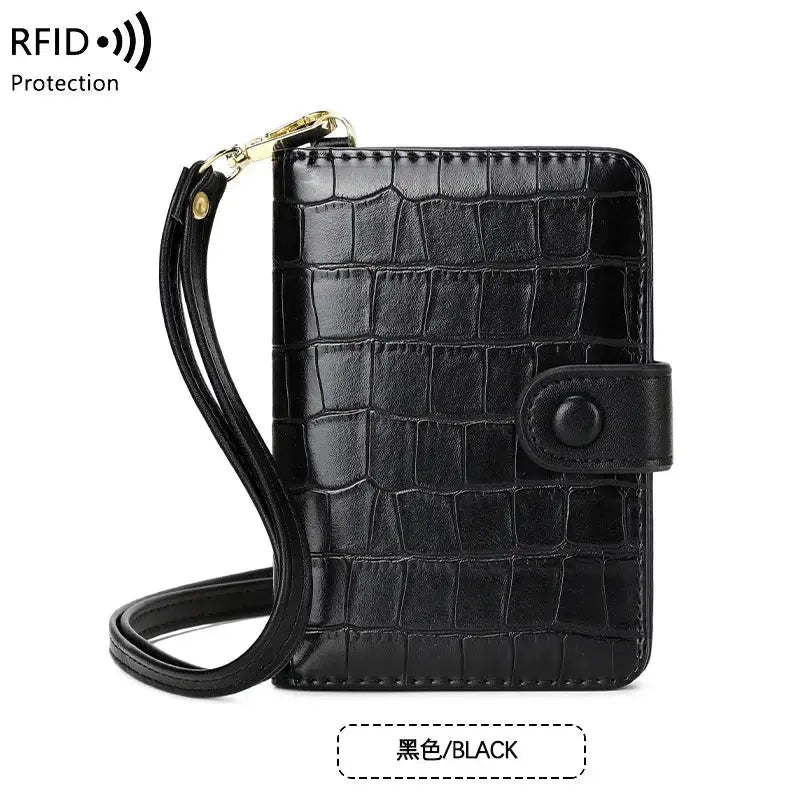 Passport Holder with Neck Lanyard Card Holders Travel Passport Cover RFID Blocking Passport Wallet for Men and Women TravelTimesAwait