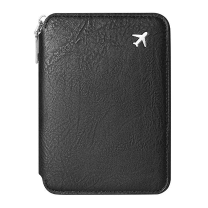 Zipper Document Passport Clip Large Capacity Travel Wallet Ticket Storage Bag Passport Clip TravelTimesAwait