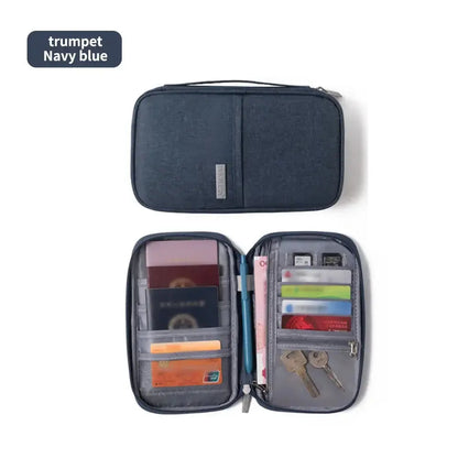 1PC Portable Travel Plane Bag Waterproof High Quality Business Passport Bag Multi-functional Cationic Document Storage TravelTimesAwait
