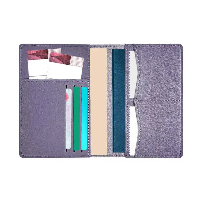 Multi Functional Passport Clips Tourist Passport Protection Sets Document Bags Fashion Holder Case Wallet ID Bank Card Holders TravelTimesAwait