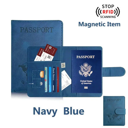 Passport Holder for Travel Essentials  Passport Wallet Cover Case for Travel  Accessories,Passport Book Holders for Women/Men TravelTimesAwait
