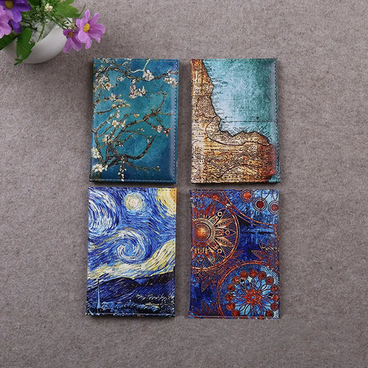 Printed Passport Cover Travel Passport Clip, PU Leather Passport Holder, Lightweight Wallet Protection. Passport Protective Case TravelTimesAwait