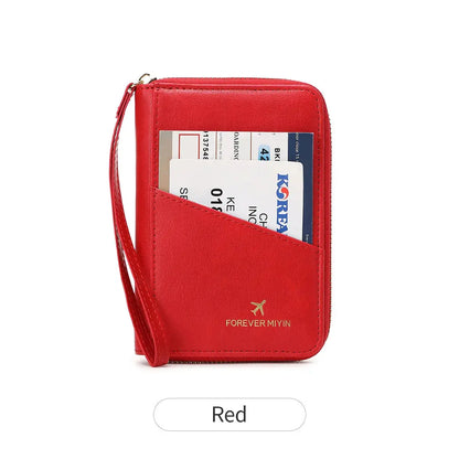 New retro passport bag for men and women RFID fashionablepassport cover multifunctionalPUleather passport clip travelaccessories TravelTimesAwait
