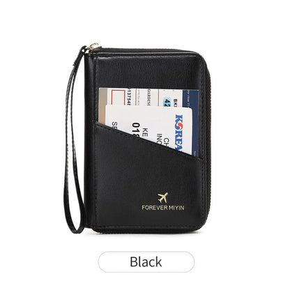 New retro passport bag for men and women RFID fashionablepassport cover multifunctionalPUleather passport clip travelaccessories TravelTimesAwait