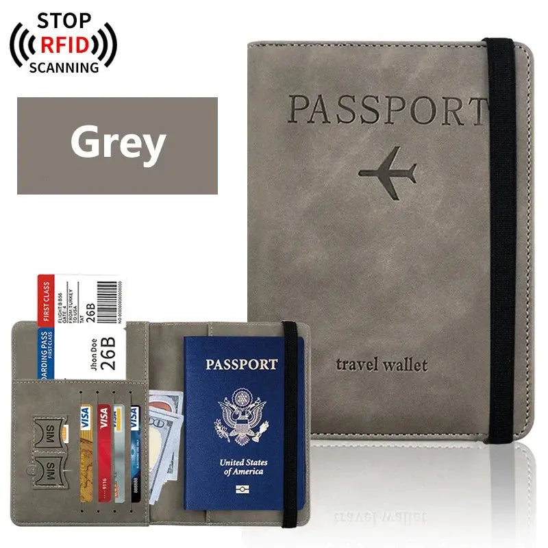 Passport Holder for Travel Essentials  Passport Wallet Cover Case for Travel  Accessories,Passport Book Holders for Women/Men TravelTimesAwait
