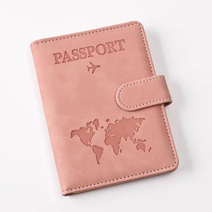 Passport Covers Women Men Letter Print Passport Holder Flight Ticket Clips ID Bank Credit Card Holder Passport Travel Organizer TravelTimesAwait