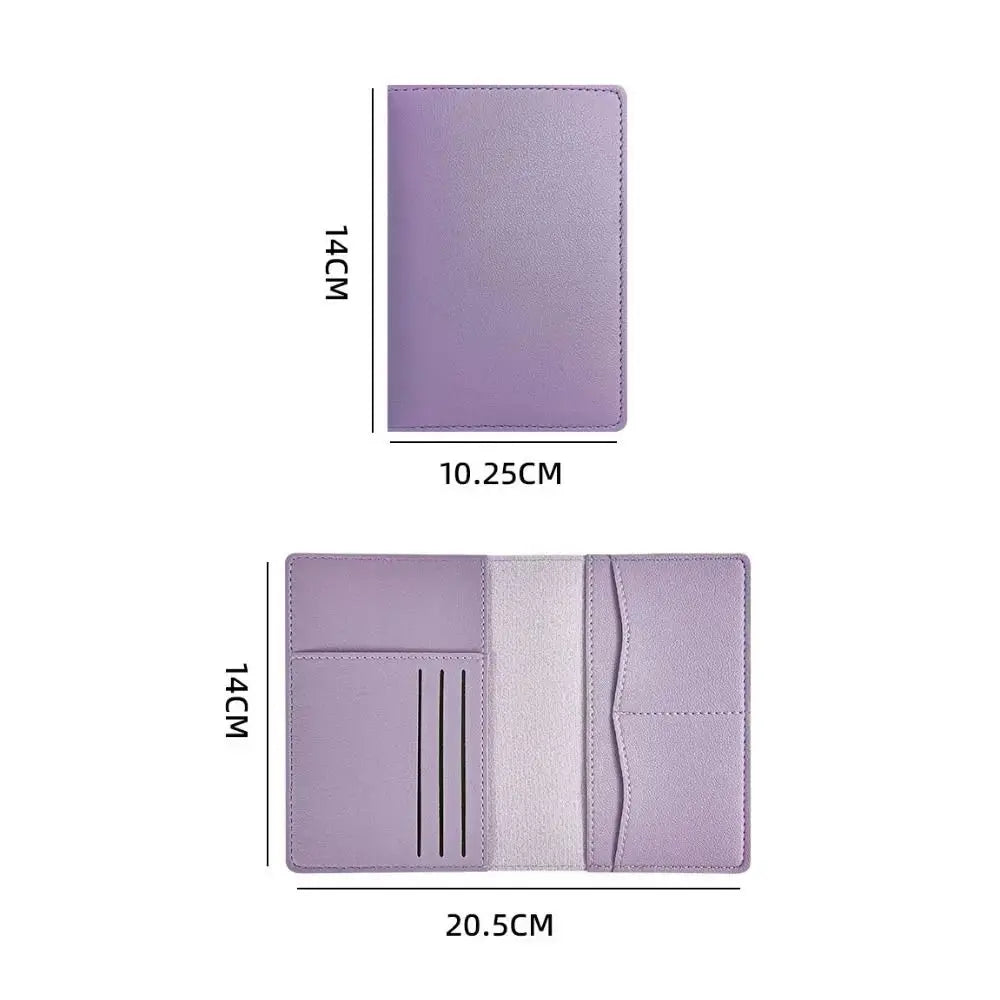 Travel PU Passport Cover Multiple Card Slots Passport Bag Bussiness Ticket Holder Passport Holder Case Travel Accessories TravelTimesAwait