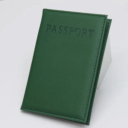 High Quality English PU Leather Passport Covers Document Cover Travel Passport Holder ID Card Passport Holder Travel Acceessory TravelTimesAwait