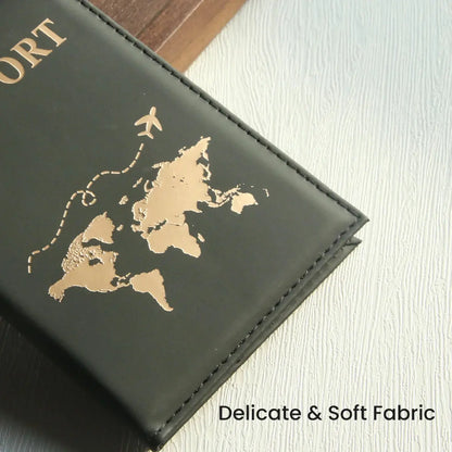 Slim Passport Holder Cove Map PU Passport Holder Travel Essential Cruise Must Have Passport Holders Portable for All Country TravelTimesAwait