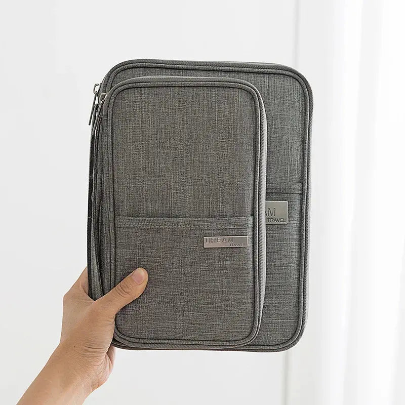 Passport packs Wallet Family Passport Holder Multi Functional Document Case Organizer Travel accessories Document Bag Cardholder TravelTimesAwait