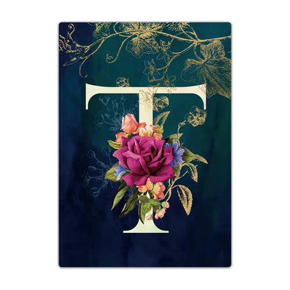Passport Holder Travel Wallet Leather Passport Cover Cards Travel Wallet Document Organizer Case Flower Letter Name Pattern TravelTimesAwait