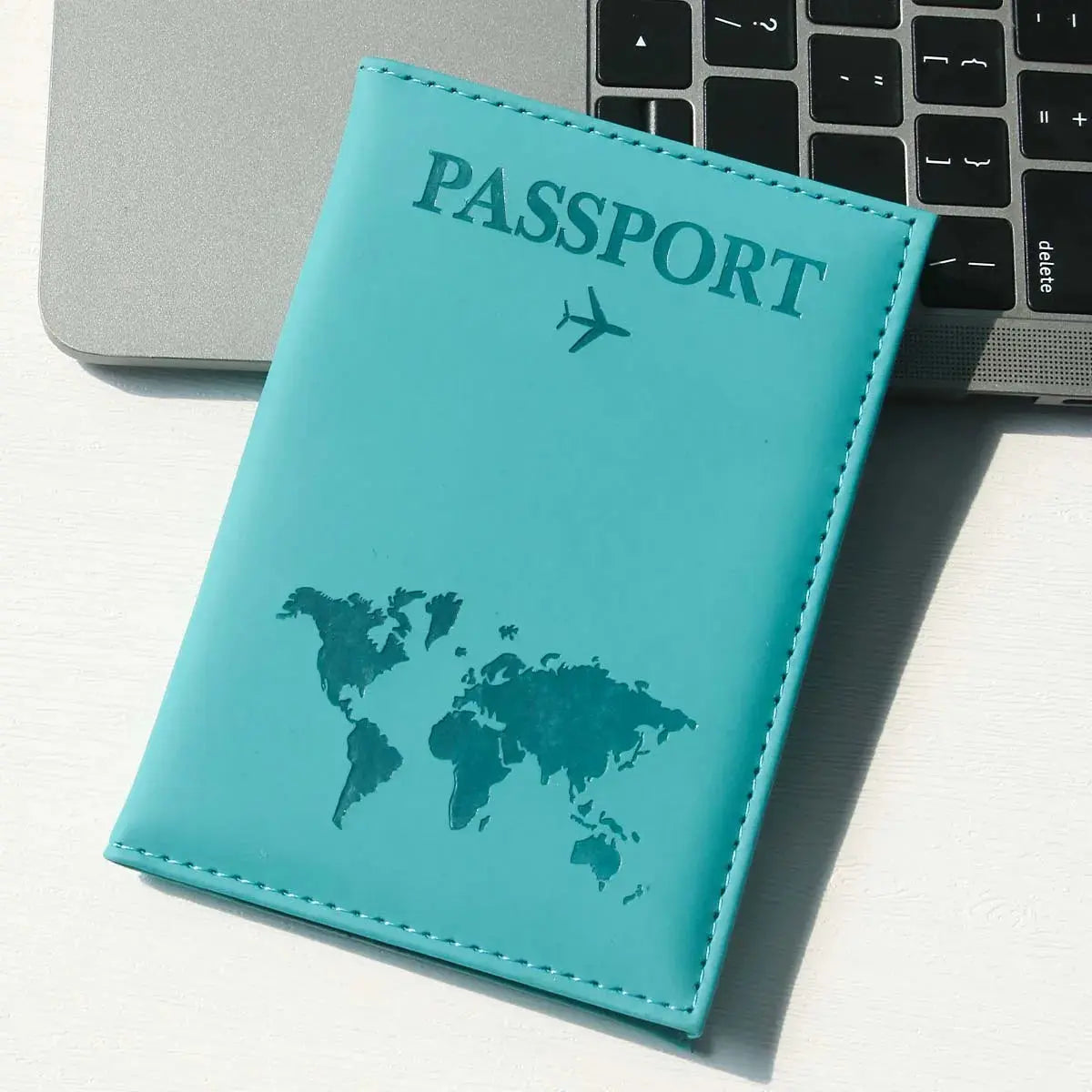 Passport Holder Map PU Passport Cover Travel Essential Cruise Must Have Passport Holders Slim and Portable for Travel TravelTimesAwait
