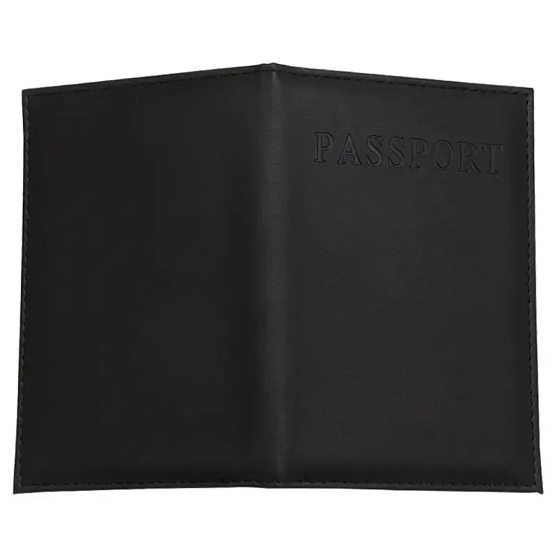 High Quality English PU Leather Passport Covers Document Cover Travel Passport Holder ID Card Passport Holder Travel Acceessory TravelTimesAwait