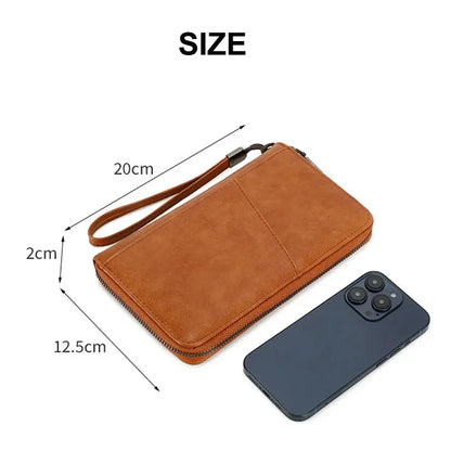 New Travel Passport Clip Wallet Women and Men Multifunctional PU Leather Card Holde RFID Anti Theft Swiping Wallets Storage Bag TravelTimesAwait