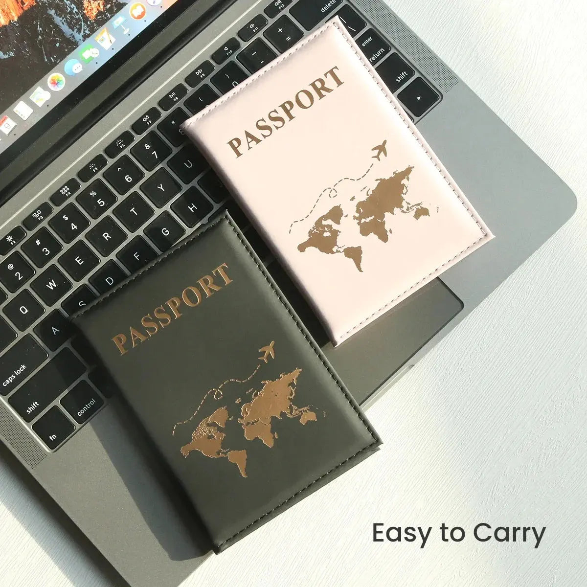 Slim Passport Holder Cove Map PU Passport Holder Travel Essential Cruise Must Have Passport Holders Portable for All Country TravelTimesAwait