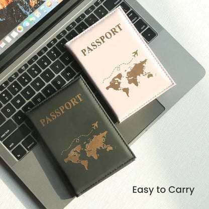 Slim Passport Holder Cove Map PU Passport Holder Travel Essential Cruise Must Have Passport Holders Portable for All Country TravelTimesAwait
