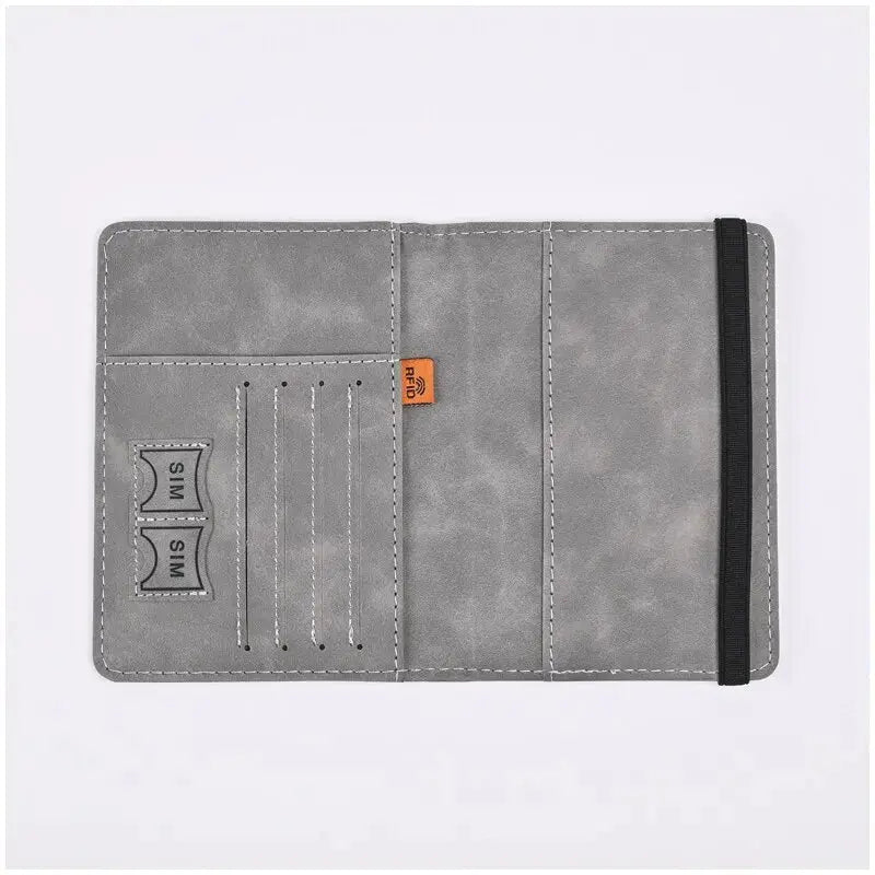 Men PU Leather Wallet Travel Passport Purse Card Male Travel Accessories Hand Carry Passport Business Cards Holder Wallet TravelTimesAwait