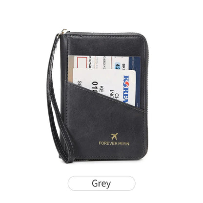 New retro passport bag for men and women RFID fashionablepassport cover multifunctionalPUleather passport clip travelaccessories TravelTimesAwait